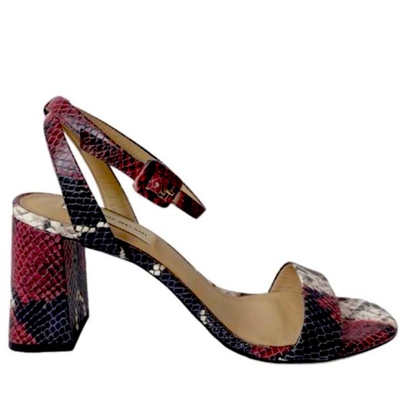 🆕Antonio Melani Snake Print Ankle Strap Sandals - Picture 8 of 11